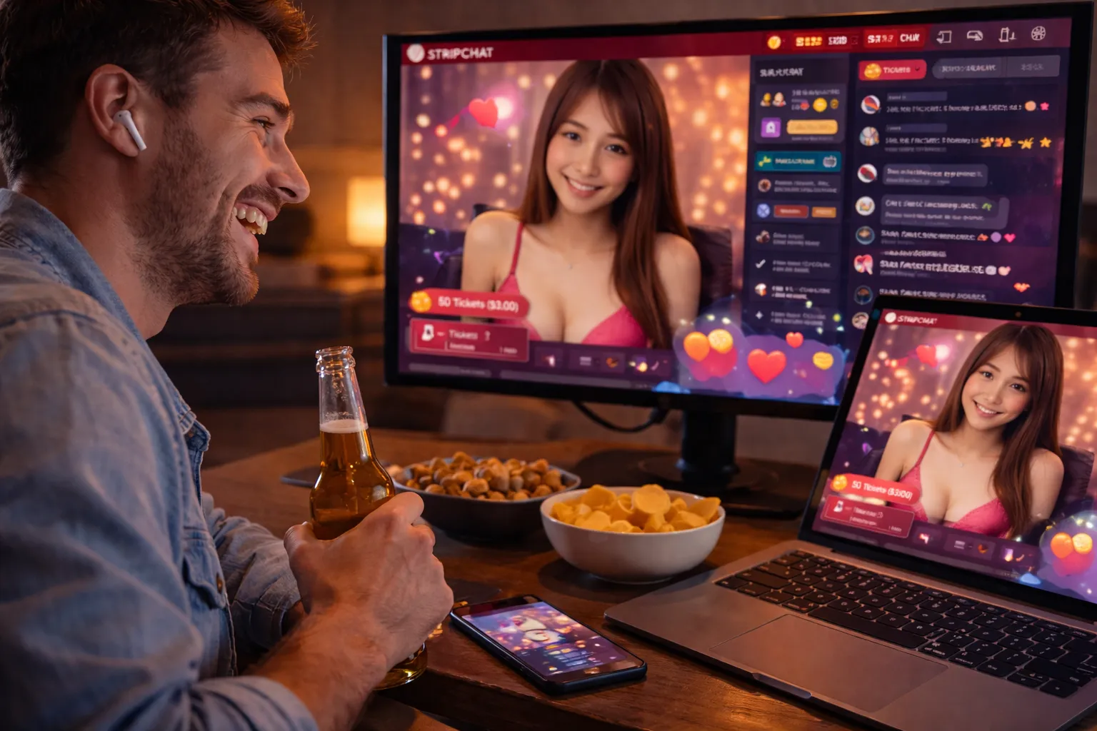 ストリップチャット（Stripchat）のチケットチャットで遊ぶ4つのメリット