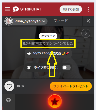 Runa_nyannyanのログイン状況