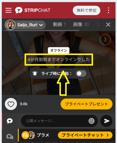 Saijo_Ruriのログイン状況