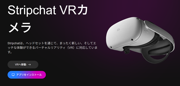 ストリップチャットのVRチャット