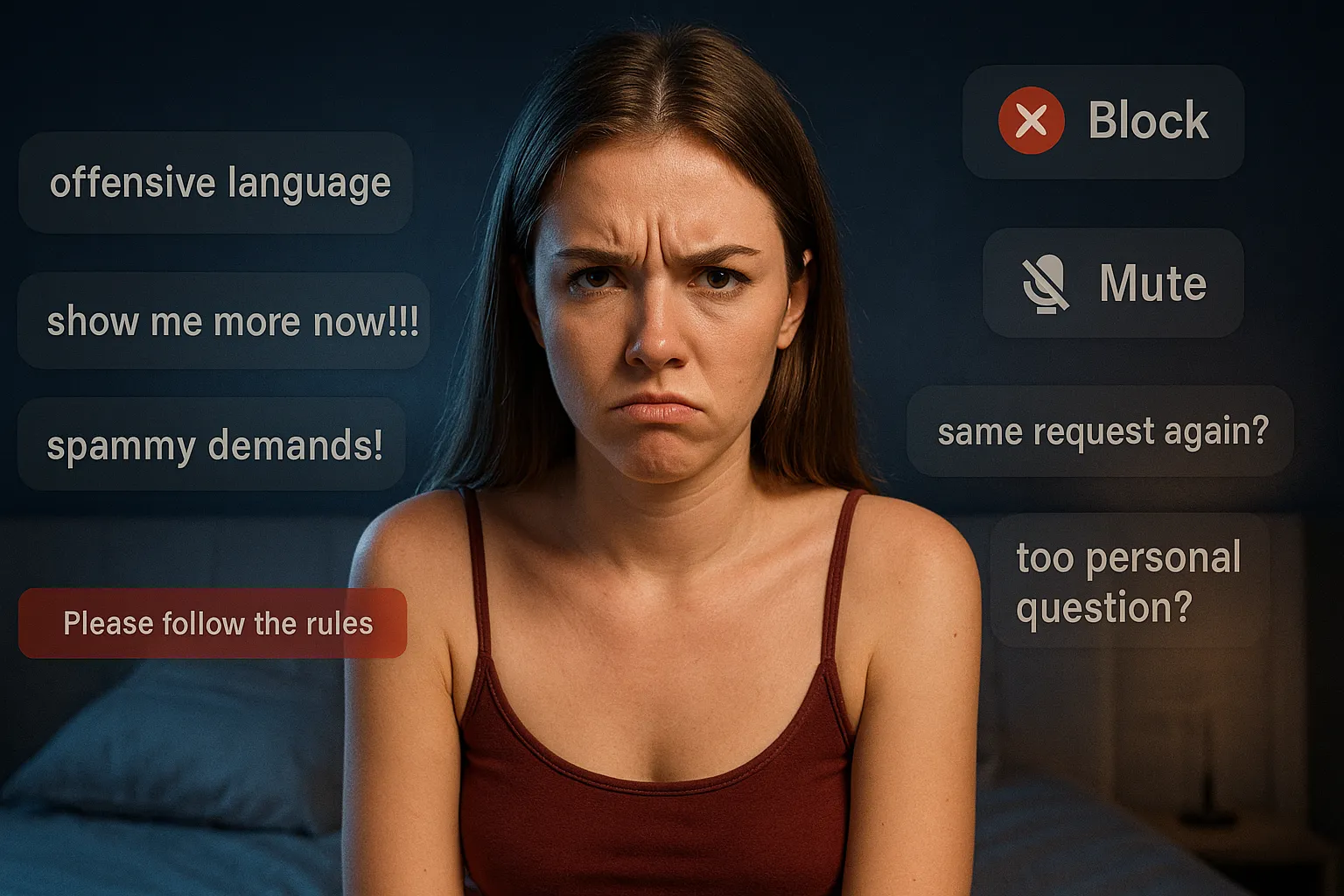 ストリップチャット（Stripchat）で女の子からブロック・ミュートされる5つの理由