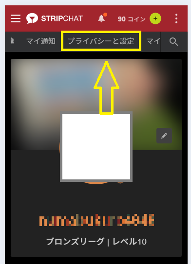 プライバシーと設定