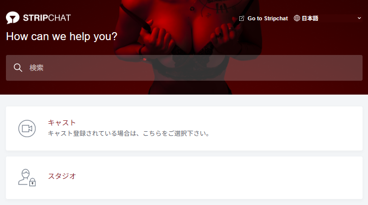 日本語によるサポート
