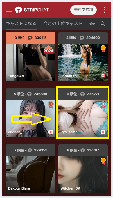Ryo-samaのランキング