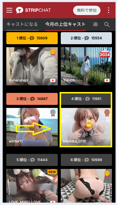 Madoka_0116のランキング