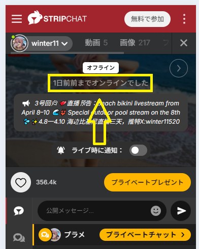winter11の最新のログイン状況