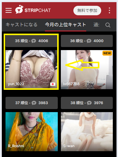 yun_1022のランキング